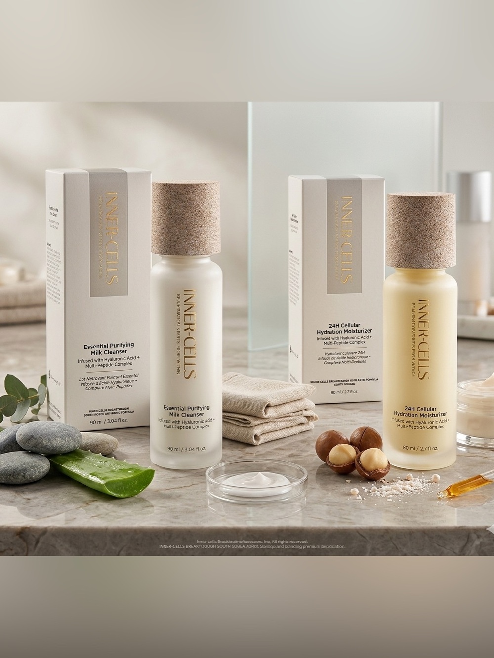 🔥 Inner-Cells 24H Moisturizer & Milk Cleanser Bundle🔥 ~ Retail $350